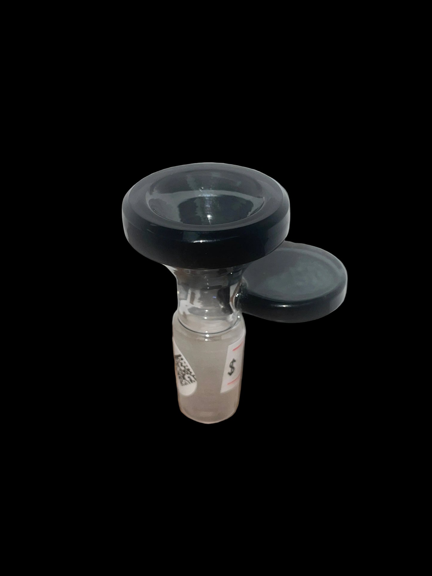 Smoke Grey Glass Bowl with Disk Handle 14MM