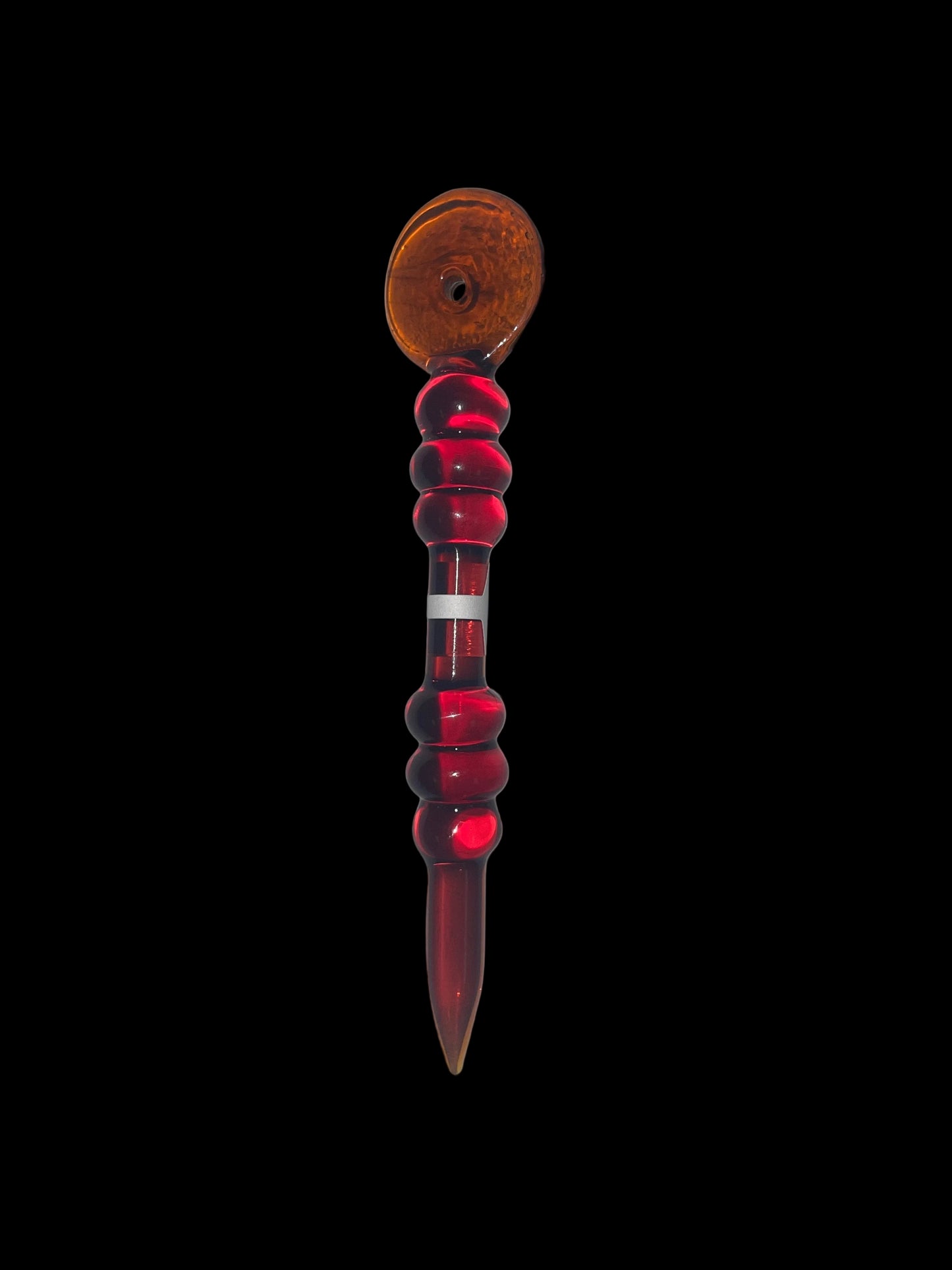 5” Amber Glass Dab Pick Tool