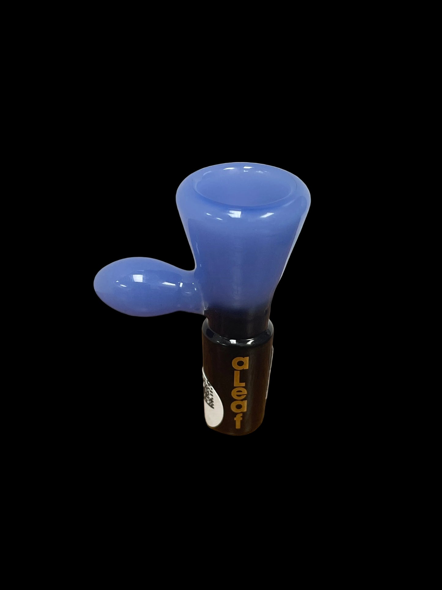 aLeaf Blue & Black Glass Bowl with Handle 14MM