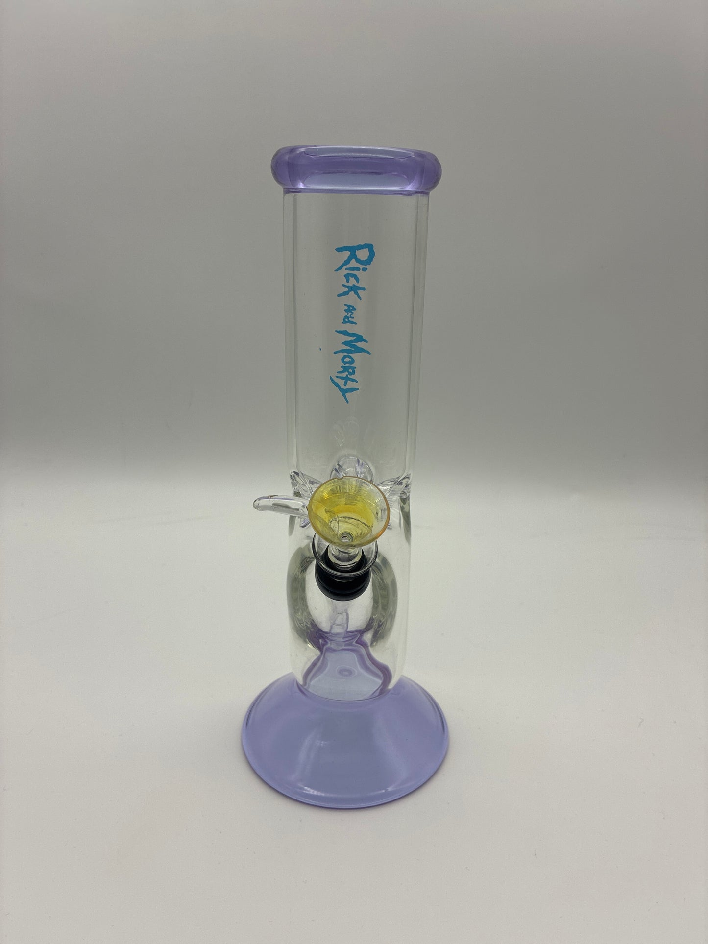 10” R & M Straight Tube Water Pipe with Ice Catch and Pull Bowl