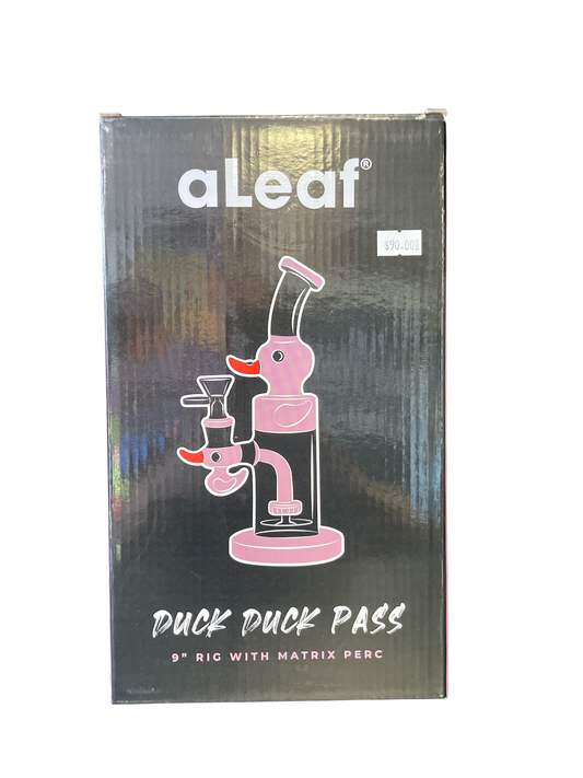 Duck Duck Pass Waterpipe by aLeaf 9”