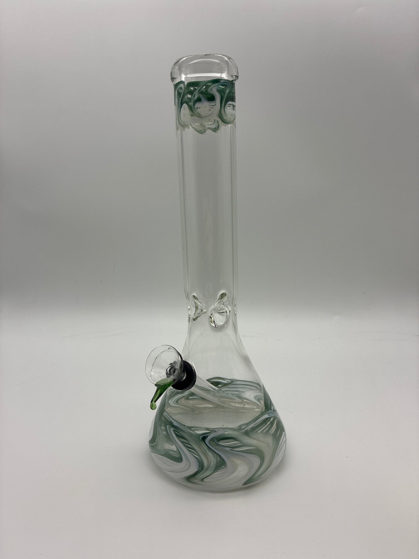 11” Beaker Water Pipe with Pull Bowl