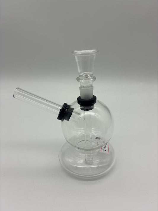 5” Globe Glass Water Pipe with Down Stem Bowl