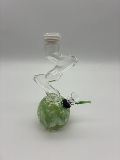 7.5” Mini Zong Style Water Pipe with Pull Bowl