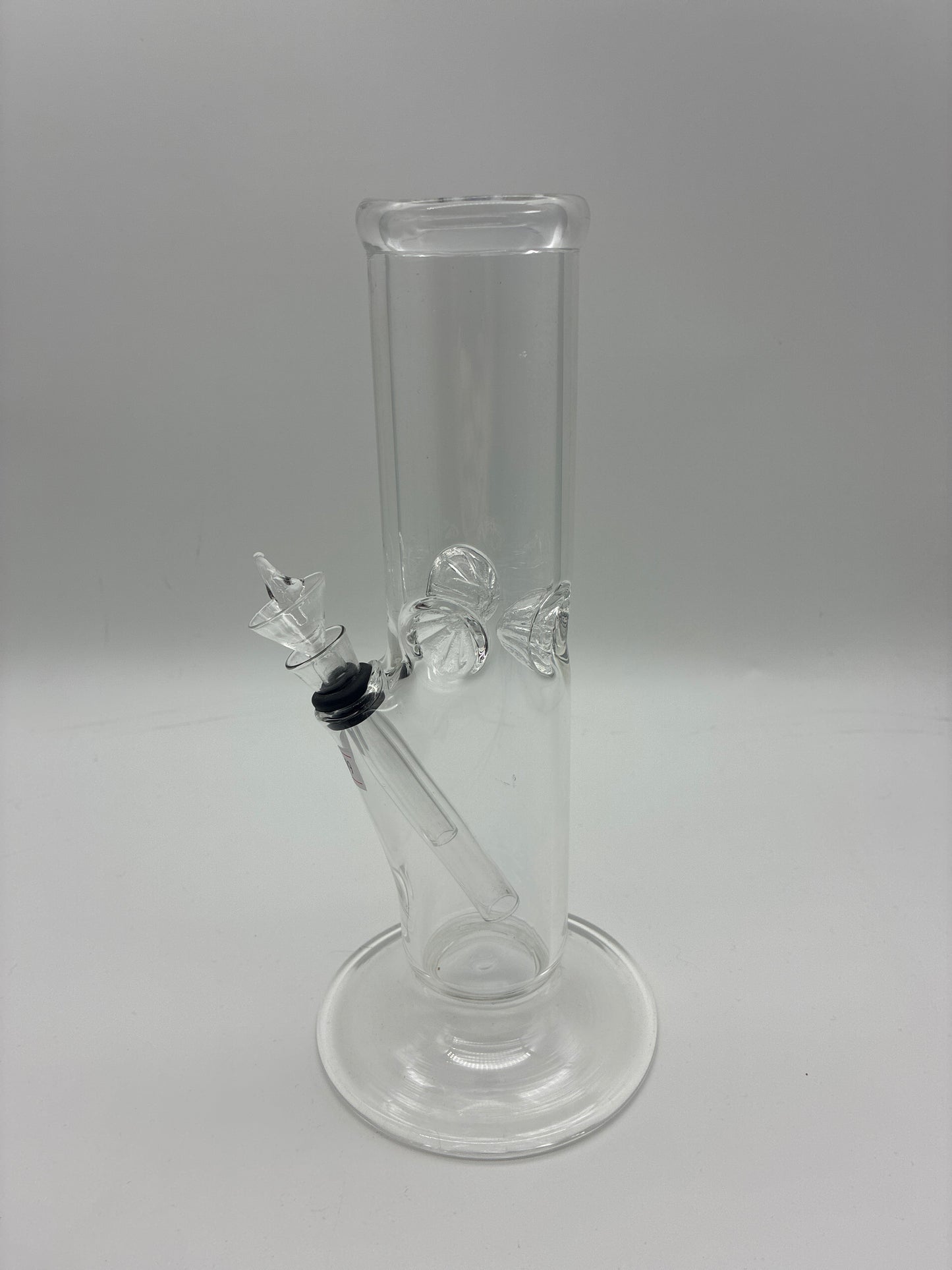 10” Straight Tube Water Pipe with Pull Bowl & Ice Catch