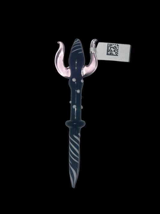 6” Glass Dab Pick Tool with Pink Horns