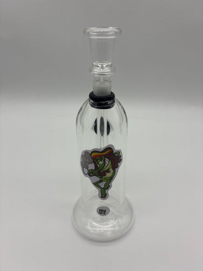 7” Water Pipe with Character Sticker and Downstem Bowl