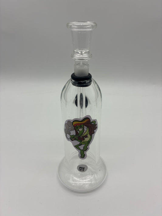 7” Water Pipe with Character Sticker and Downstem Bowl