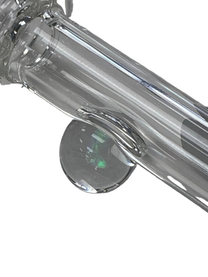 5” Bulb Glass Dab Straw with Crushed Opal