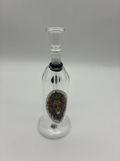 7” Water Pipe with Character Sticker and Downstem Bowl