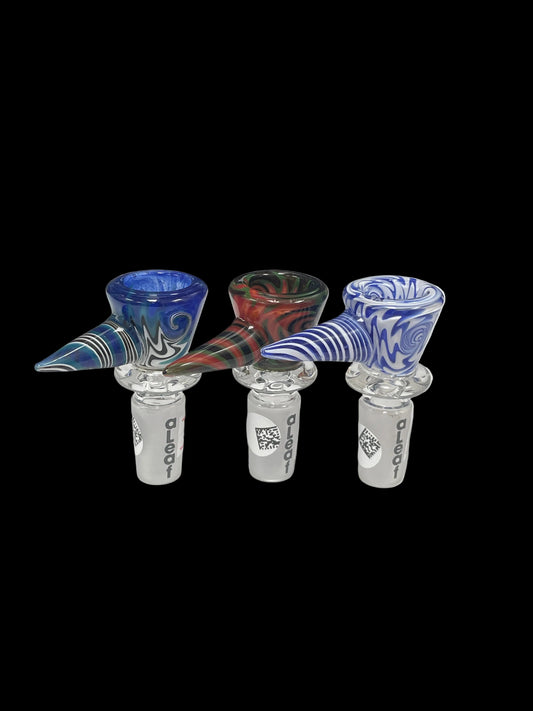 aLeaf Wig-Wag Glass Bowl with Handle 14MM