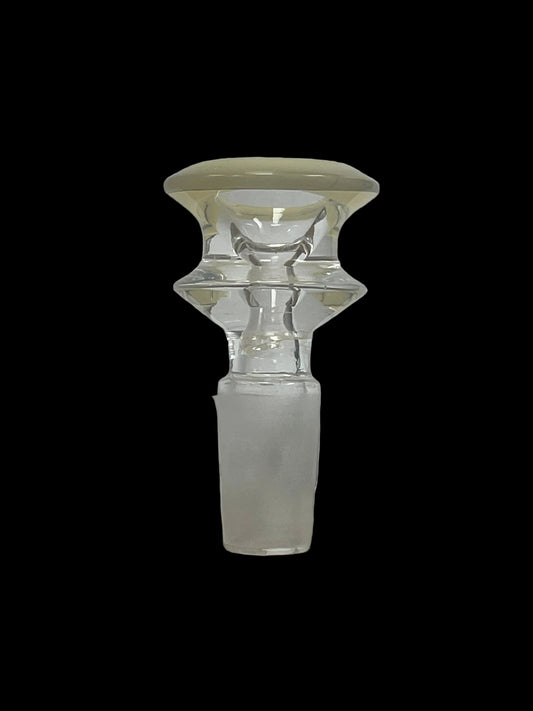Glass Bowl with Tan Rim 14MM