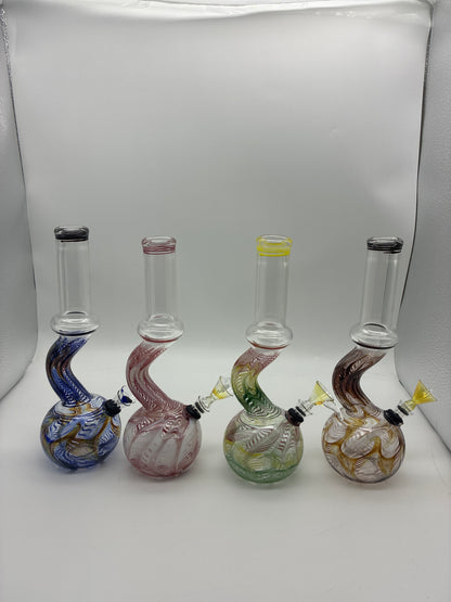 11” Bent Neck Water Pipe with Pull Bowl