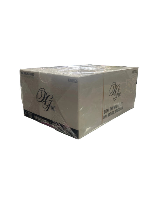 OG Inc. Rice Rolling Papers + Tips - 24 Pack - King Size