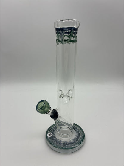 10” Straight Tube Water Pipe with Pull Bowl & Ice Catch