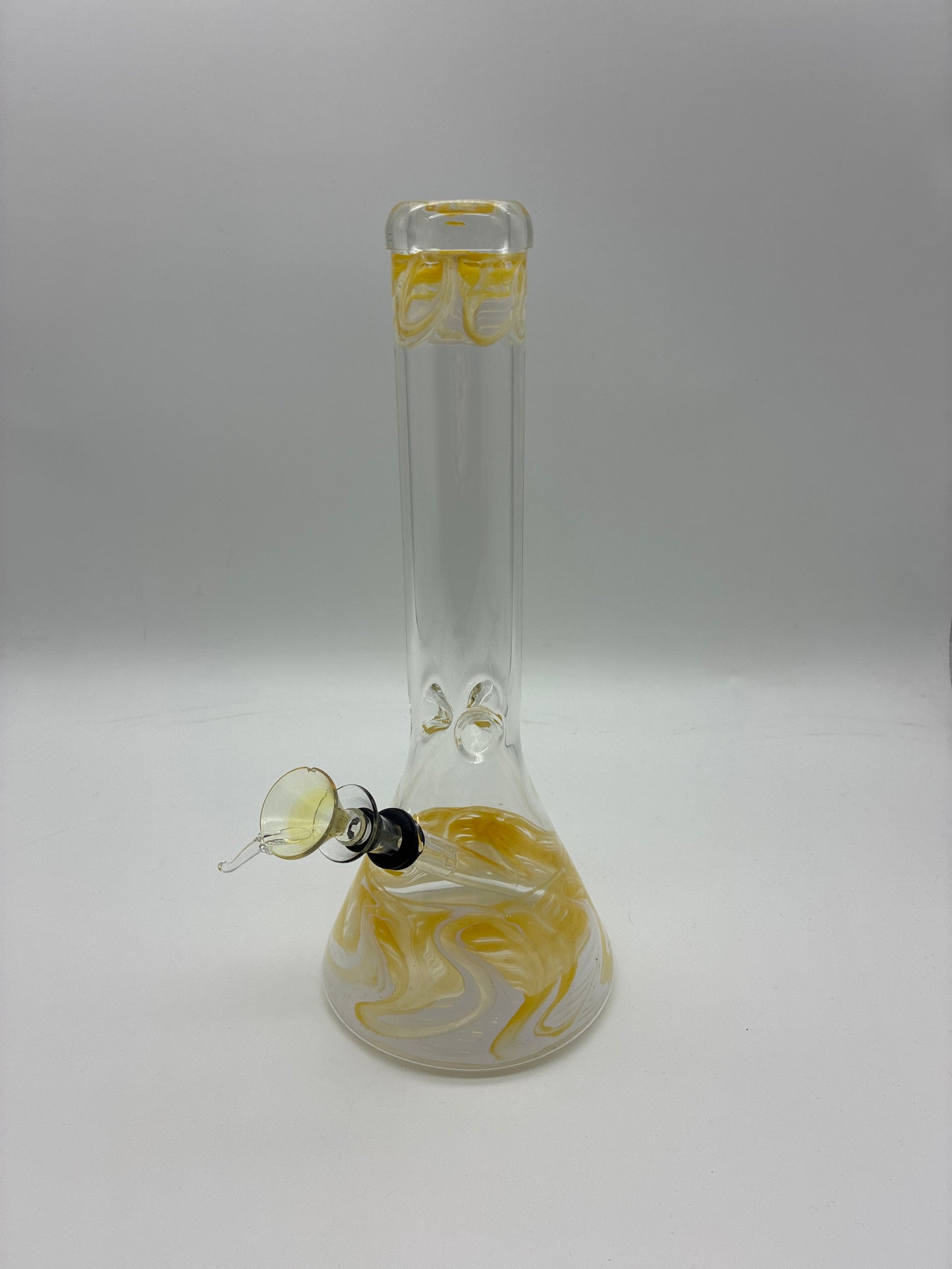 11” Beaker Water Pipe with Pull Bowl
