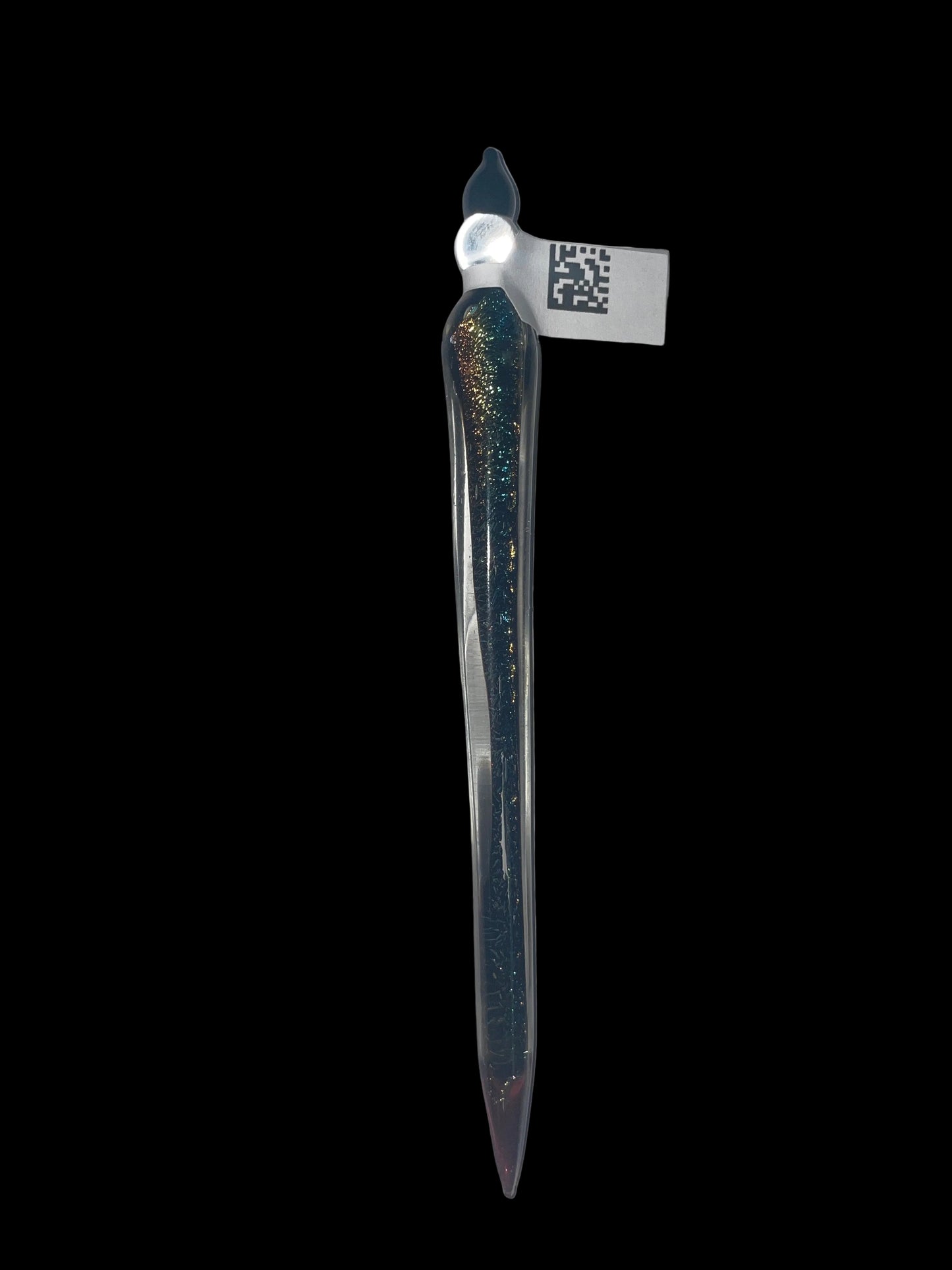 6” Opal Glitter Glass Dab Pick Tool
