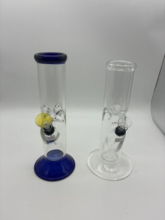 10” Straight Tube Water Pipe with Pull Bowl & Ice Catch