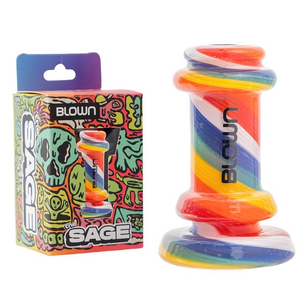 Blown Sage Pivot Glass Top