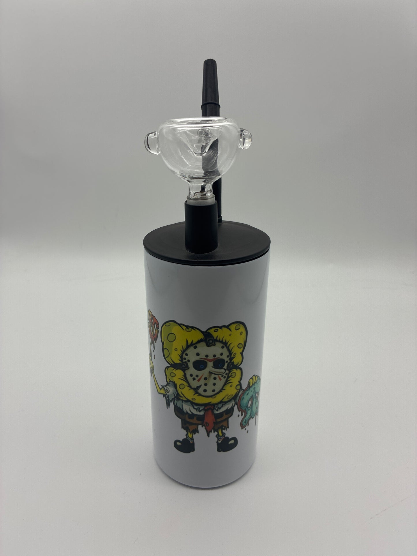 10” Thermal Metal Mug Style Water Pipe with Character Print