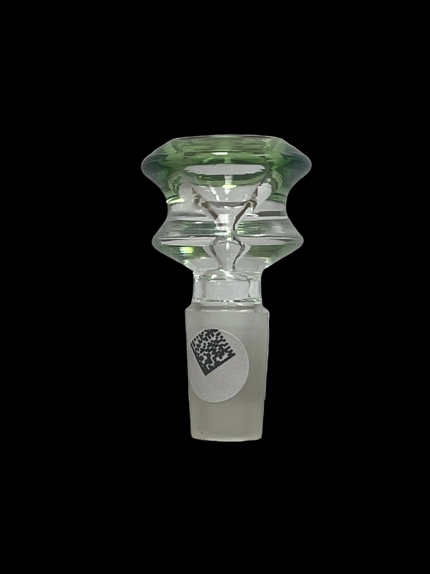 Glass Bowl with Green Rim 14MM