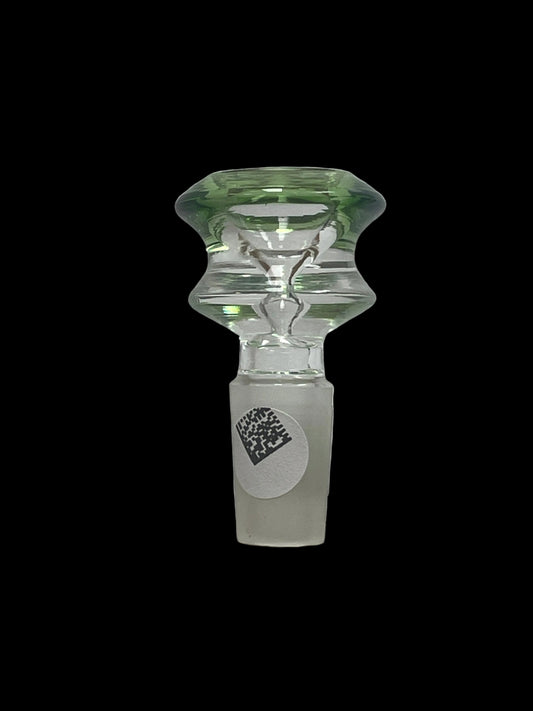 Glass Bowl with Green Rim 14MM