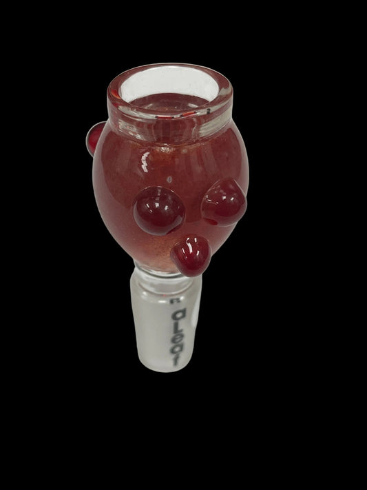 aLeaf Red Glass Bowl with Built in Screen 14MM