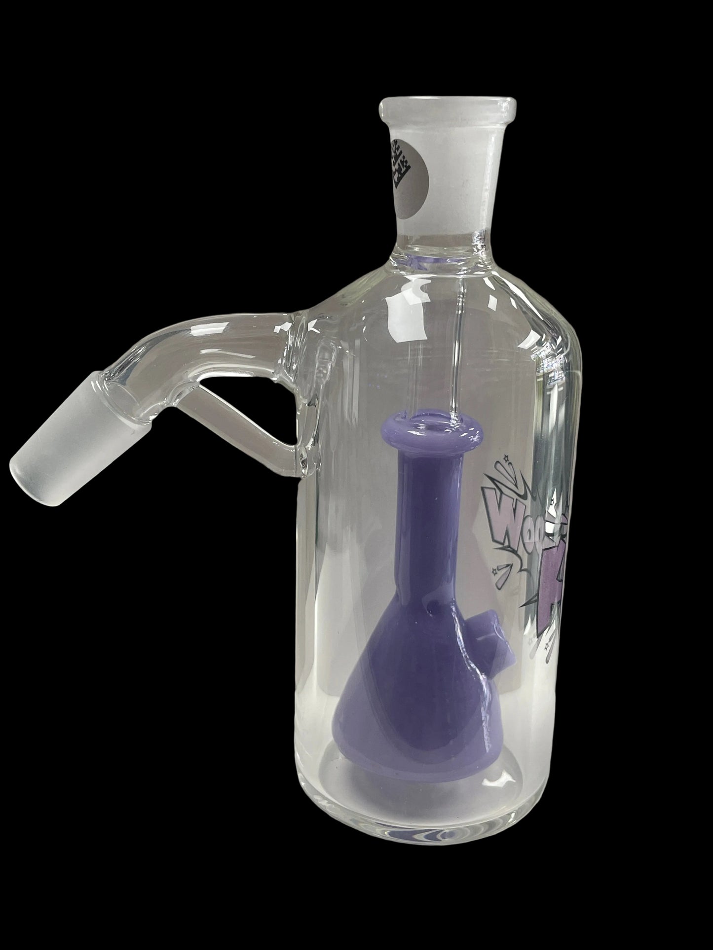 XL Kapow Ash Catcher with Mini Bong Perc 14MM to 14MM 45D