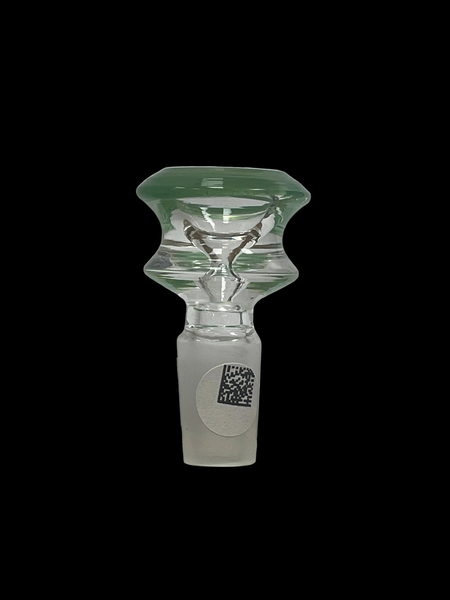Glass Bowl with Green Rim 14MM