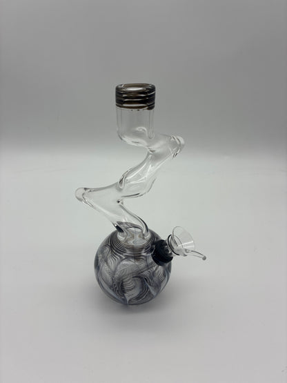 7.5” Mini Zong Style Water Pipe with Pull Bowl