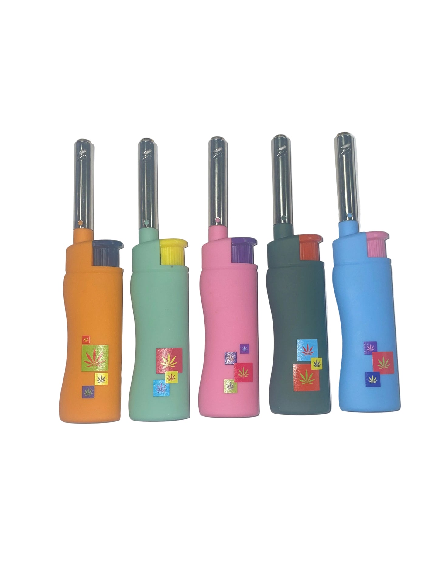 MK Long Barrel Lighter Style Mini Torch (Colors May Vary)