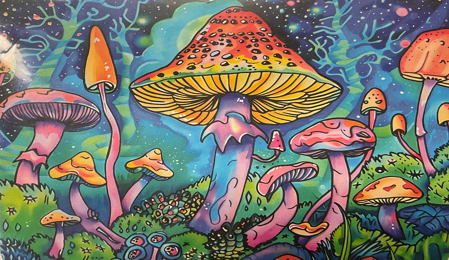 UV Tapestry Mushrooms