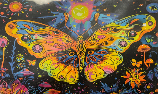 UV Tapestry Butterfly