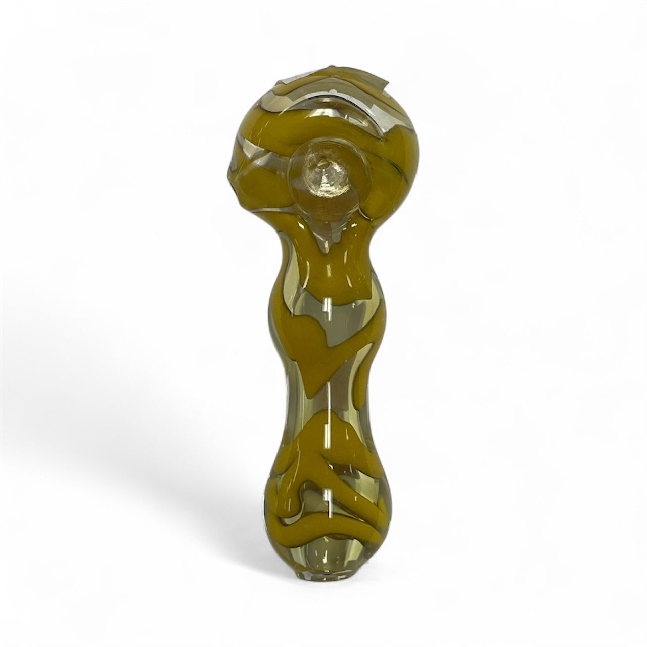 Yellow Wig Wag Handpipe 4”