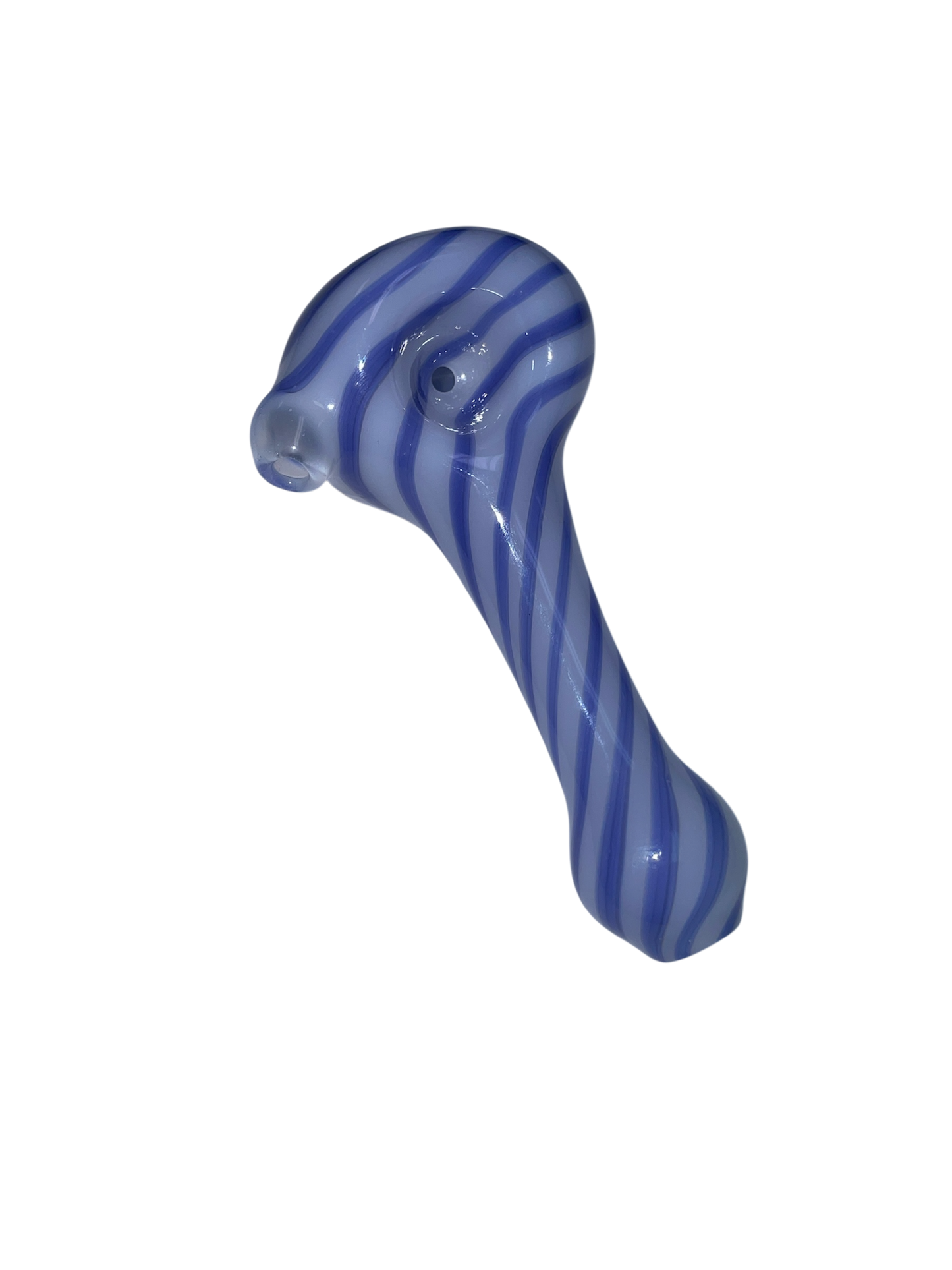 Purple Spiral Handpipe Heady Glass by Jon Flip