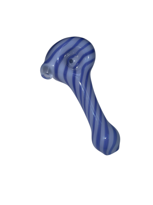 Purple Spiral Handpipe Heady Glass by Jon Flip