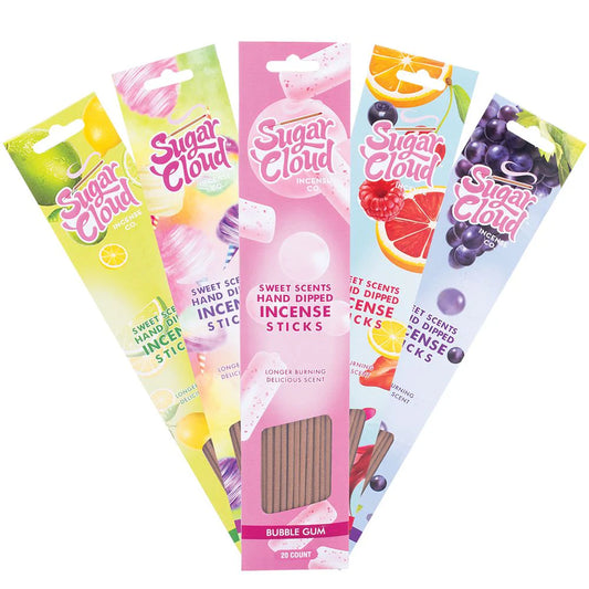 Sugar Cloud Sweet Scents Hand Dipped Incense Sticks 20 Pack