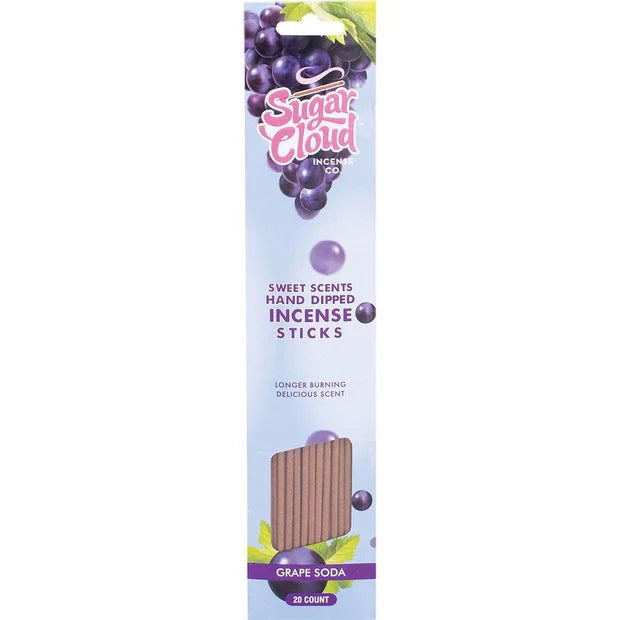 Sugar Cloud Sweet Scents Hand Dipped Incense Sticks 20 Pack