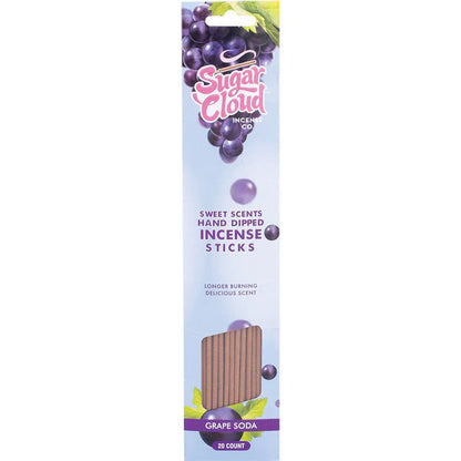 Sugar Cloud Sweet Scents Hand Dipped Incense Sticks 20 Pack