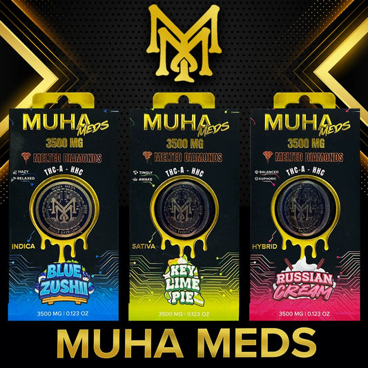 Muha Meds 3500mg Melted Diamonds THC-A/HHC Disposable Vape